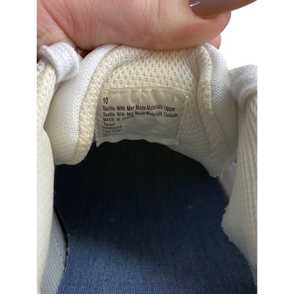 White Canvas Lace-Up Goodfellow & Co. Sneakers Casual Low Top Shoes Size 10 - Picture 3 of 8